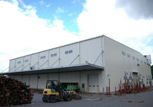 「木質ペレット製造工場」の外観